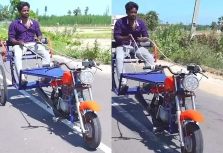 Video: Man Rides Bike Like a Horse, No Worries About Fuel - Watch Now