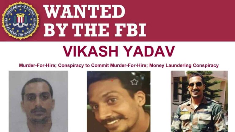 FBI Declares Ex-RAW Official Vikas Yadav Wanted in Gurpatwant Pannun Murder Conspiracy