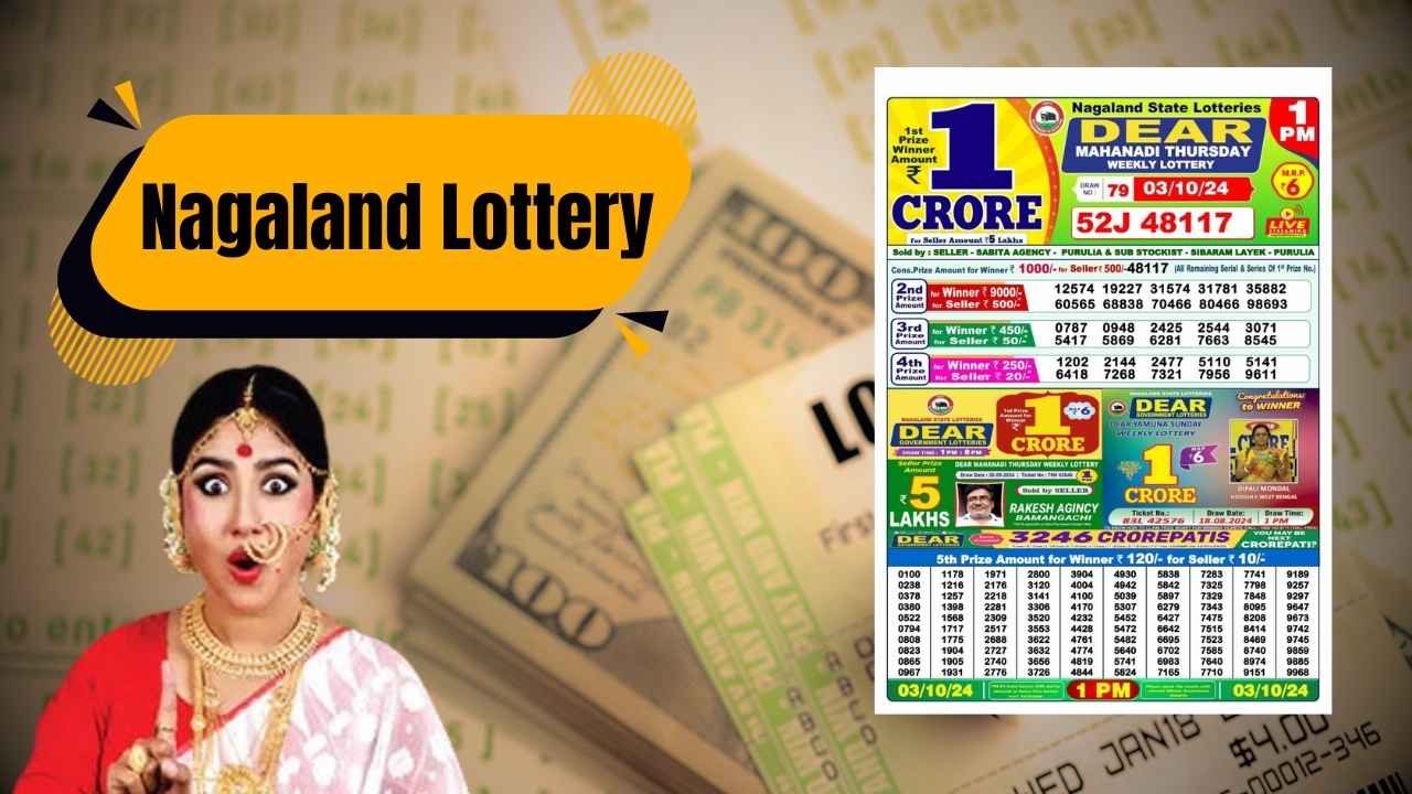 Nagaland Lottery Sambad Results for October 19, 2024: Check Dear Narmada 1 PM Winning Numbers Now