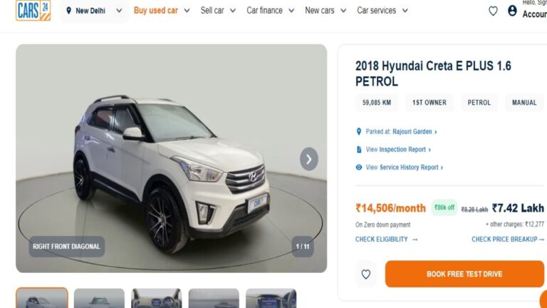 Get a Hyundai Creta Worth 13.42 Lakhs for Just 5.72 Lakhs – Benefits of Purchasing Here