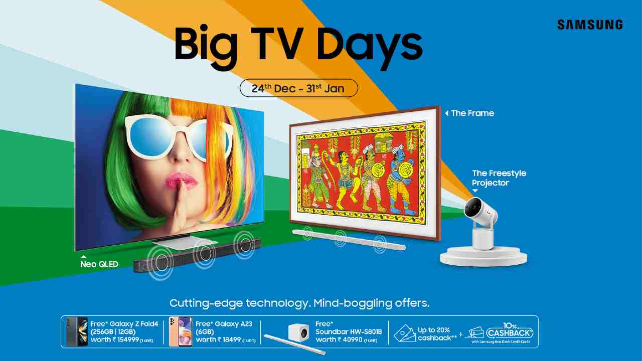 Samsung Big TV Days: Enjoy Up to 20% Cashback and Exclusive Offers on Neo QLED and OLED TVs