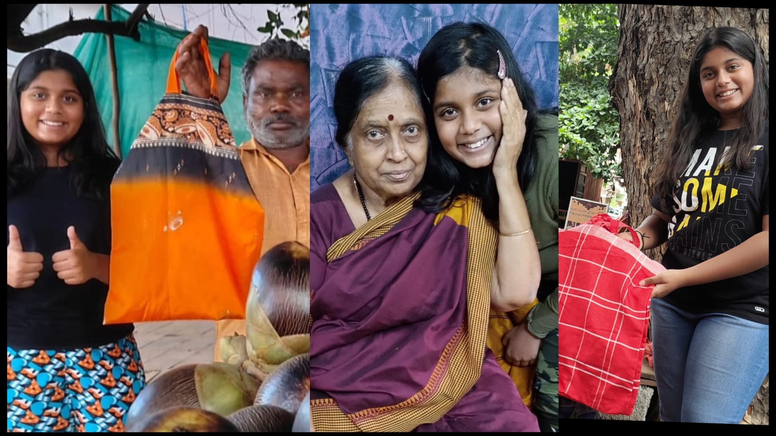 Threads of Change: Bengaluru teen Manya Harsha , Grandma's Green Weave Campaign Empowers a Greener Tomorrow