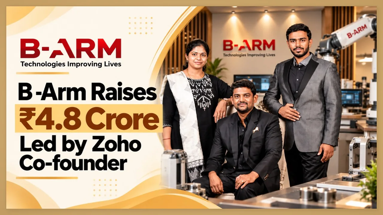 Women's healthcare startup B-Arm raises Rs 4.8 crore in pre-Series A funding led by Zoho's Kumar Vembu