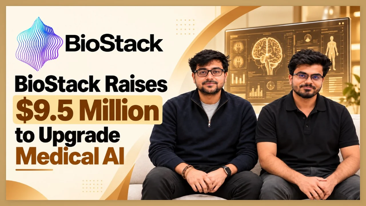 BioStack co-founders Sanat Mishra and Parth Patwa after raising $9.5 million for medical AI training data