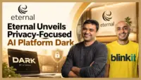 Deepinder Goyal, founder of Eternal, at the launch of the privacy-focused AI platform Dark