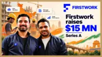 Firstwork founders Vardhan Kapoor and Shubham Choudhary after the AI hiring startup raised $15 million in a Series A round