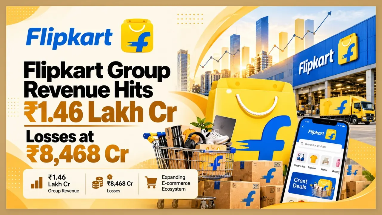 Flipkart Group Posts Rs 1.46 Lakh Crore Revenue In FY26, Loss Narrows