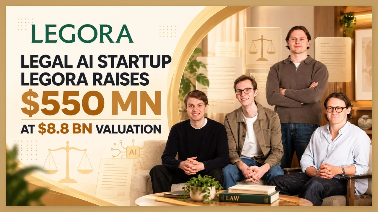 Legora founders pictured together after the legal AI startup raised $550 million at an $8.8 billion valuation
