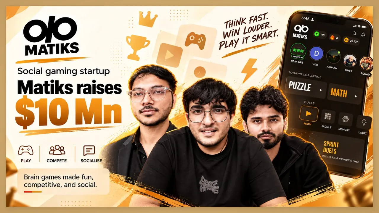 Matiks founders after the social gaming startup raised $10 million in a Pre-Series A round led by General Catalyst