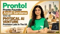 Anjali Sardana, founder of Pronto, who has set up the physical AI venture Provision Labs in the US
