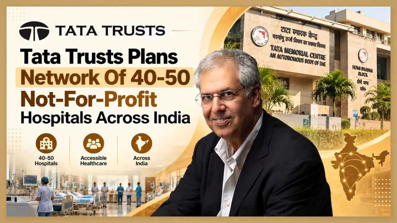 Noel Tata, chairman of Tata Trusts, which plans a network of 40 to 50 not-for-profit hospitals across India