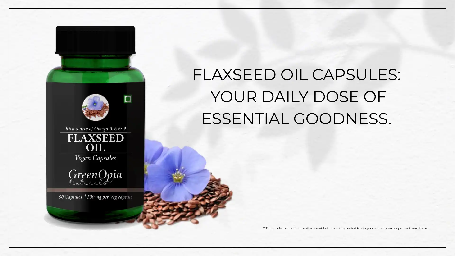 Flaxseed Oil Vegetarian Capsules