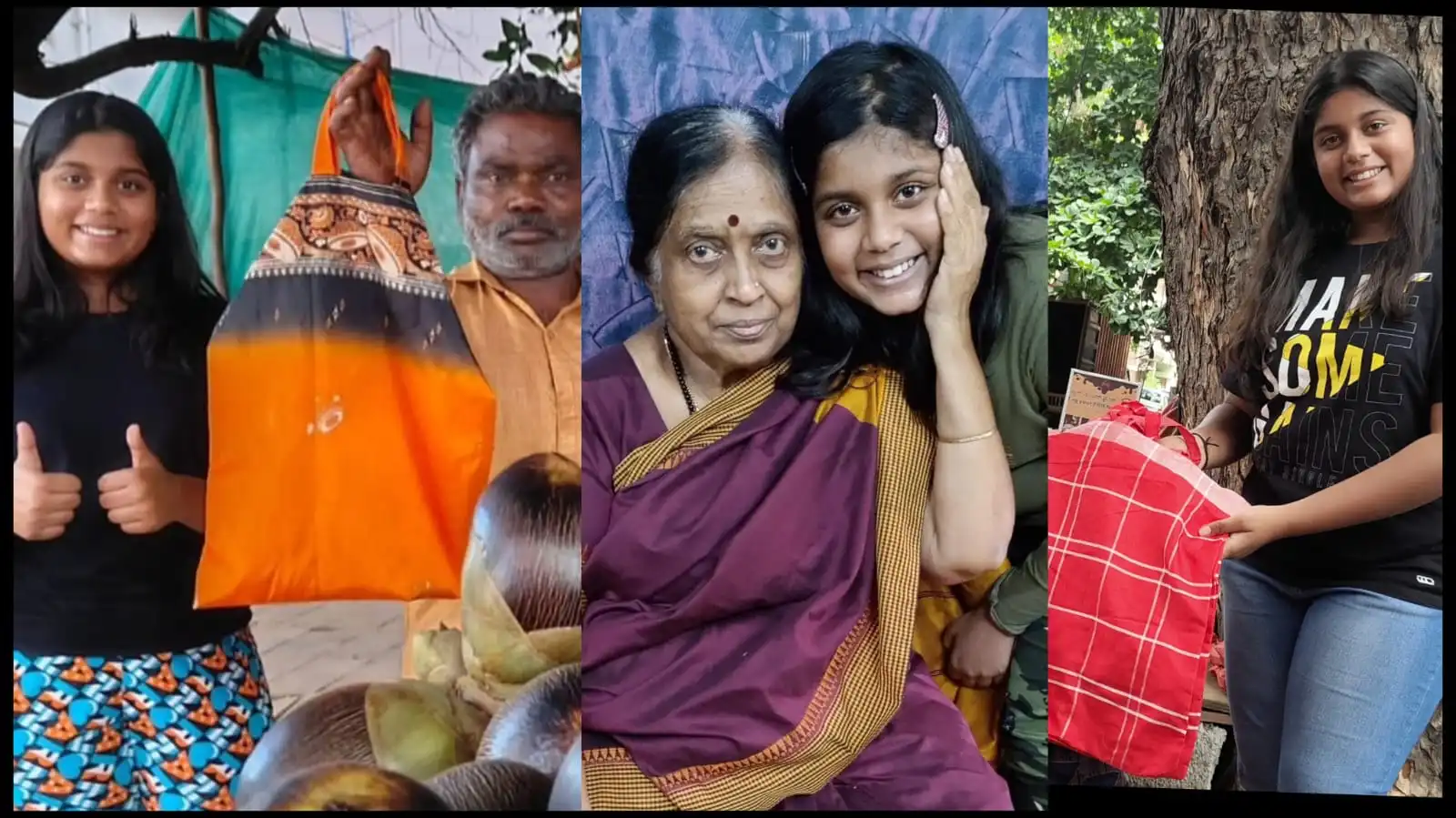 Threads of Change: Bengaluru teen Manya Harsha , Grandma's Green Weave Campaign Empowers a Greener Tomorrow
