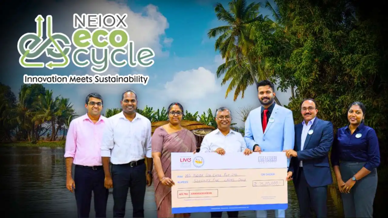 Kerala Startup Neiox Eco Cycle Receives ₹75 Lakh Grant from Cochin Shipyard