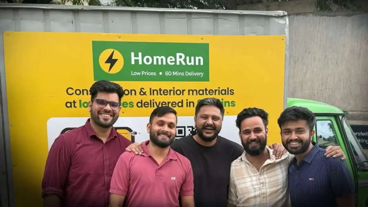 Bengaluru-Based HomeRun Secures ₹60 Crore to Scale 60-Minute Delivery of Construction Materials