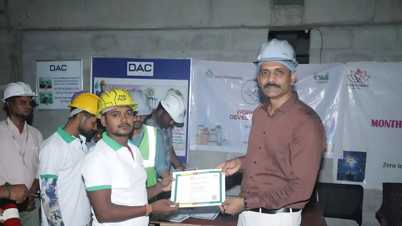 CREDAI CSR Foundation Trains 200+ Workers
